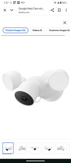 Google - Nest Cam with Floodlight - Wired Outdoor Smart Home Security Camera