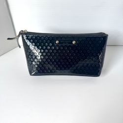 Kate Spade Glossy Black Clutch / Cosmetics Bag