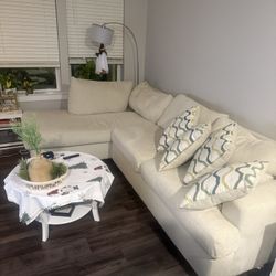 Couch With Round Swivel Chair 