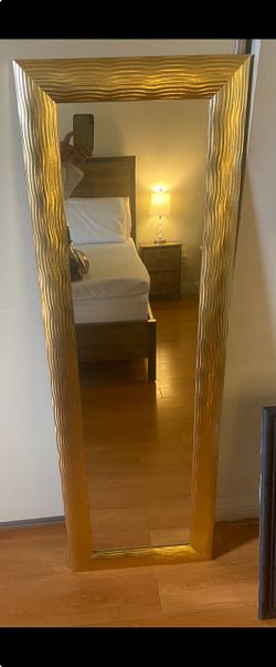 Gold Full-Length Floor Mirror