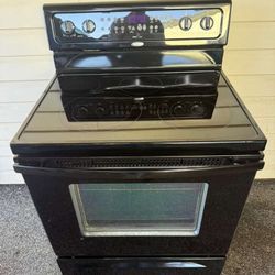 Whirlpool Black Electric Stove 