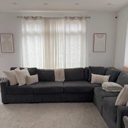 Macys Radley 5-Piece Fabric Chaise Sectional 