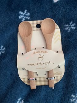 Beech Wood Coffee Spoons