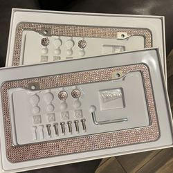 2- Stainless Steel License Plate Frames & Accessories 