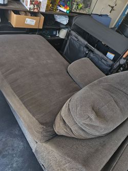 MOR gray couch