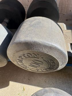100LB HAMPTON Dumbbells