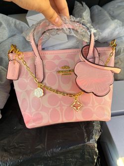 Coach Pink Signature Mini Tote Bag