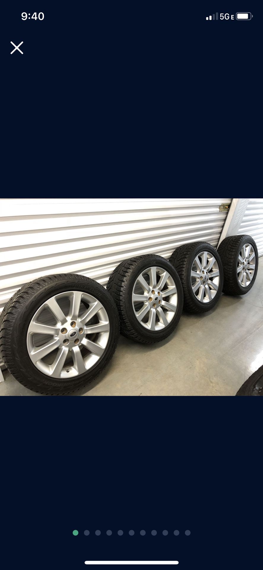OEM Land Rover Wheels With Snow Tires