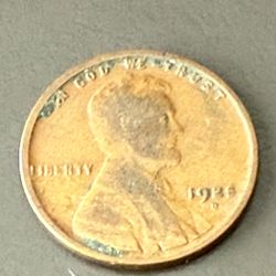 1925 d Wheat penny