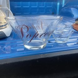 Popcorn Glass Bowls 