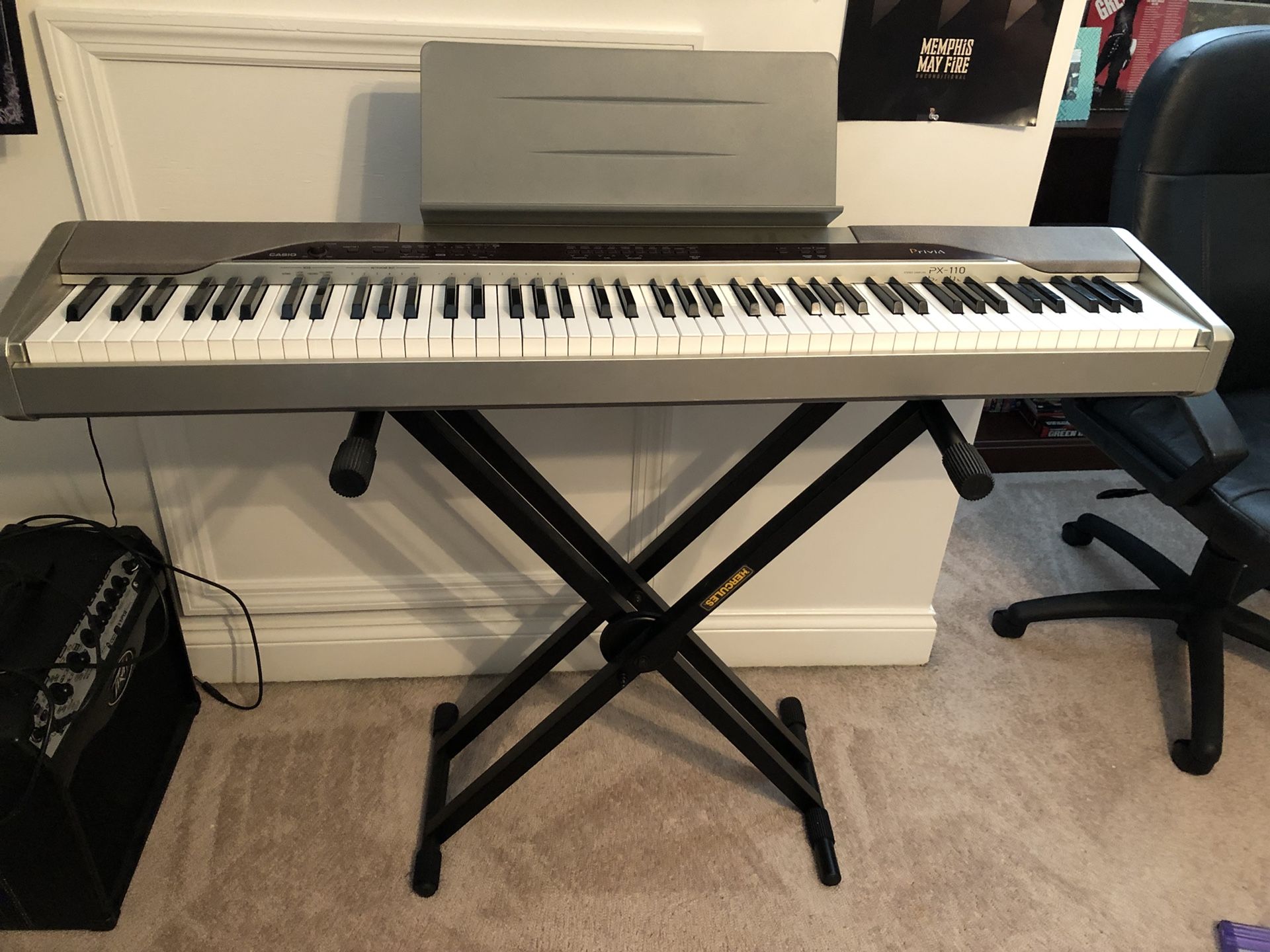 Casio Privia PX-110 Keyboard and Stand