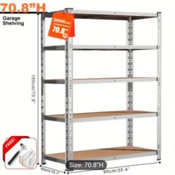 Shelves Storage 180cm 70.8" x 40cm 15.7"x 90cm 35.4"