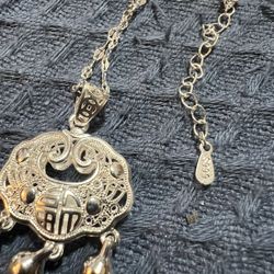 S999 Silver Charm Necklaces And Bracelets. 