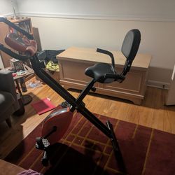 Foldable stationary exercise bike