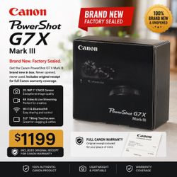Canon PowerShot G7X Mark III Camera