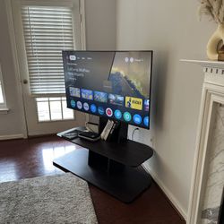 Hisense - 55" Class A76K Series QLED 4K UHD Smart Google TV with a TV STAND
