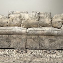 Vintage Slipcovered Sofa