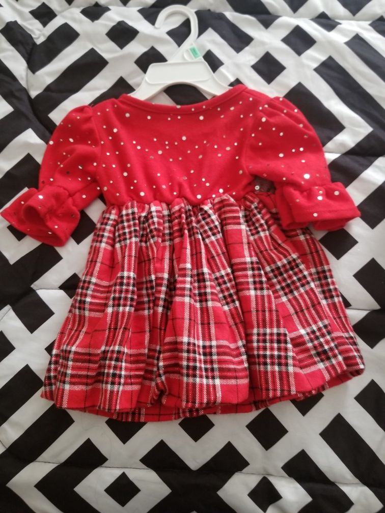 Red baby girl dress| 12 montsh
