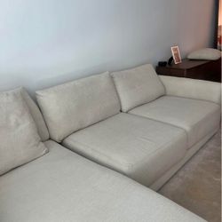 Crate & Barrel 2 Piece Sectional 