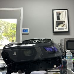 BMW X6 G06 X5 G05 LCI ORIGINAL LEFT DRIVER SHADOWLINE BLACK LED HEADLIGHT HOUSING 2024/2025