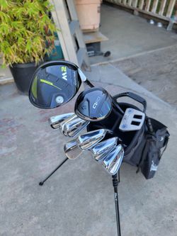 Taylormade M2 & CB Forged Tour Perferred Golf Club Set Regular Flex Right Handed W/Titleist Players 4 Stand Bag *NICE