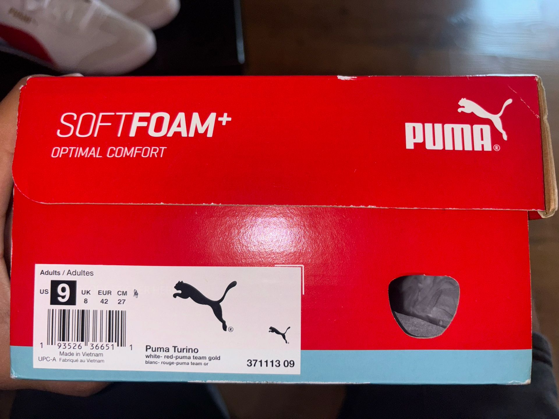 Puma Turino Red, White, And Gold