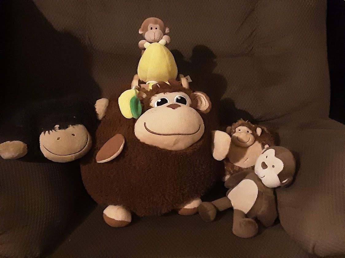 Cute plush toy stuffed monkey lot