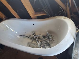 New Stunning Double Slipper Clawfoot Tub