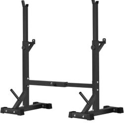 Squat Rack Stand, Barbell Rack, Bench Press Rack Stand Home Gym Adjustable Weight Rack 550Lb