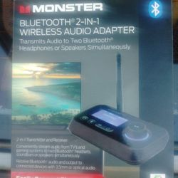 Monster Bluetooth  2in1  wireless Audio Adapter 