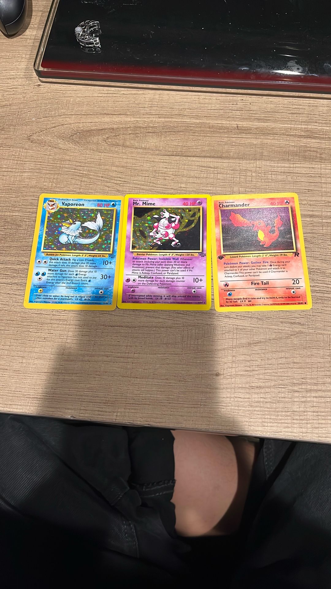 1995 Vaporeon Mr Mime Charmander