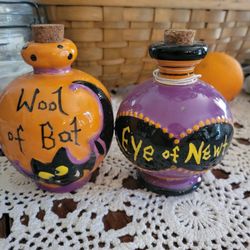 Halloween Potion Ceramic Jars
