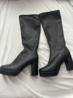 black long boots