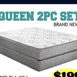 Queen Size Mattress And Boxspring Sale We Deliver !