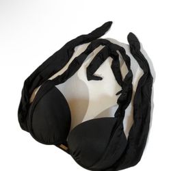 Beach Bunny Bronze Swim Halter Bikini Top L