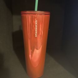Red starbucks tumbler