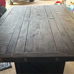 Black Wooden Table/Winebar