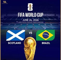 Brazil vs Scotland Tickets Miami. Game 49. Section 318
