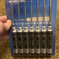 Precision Hex Screwdriver Set (0.9–3.0mm) – RC / Electronics Tools