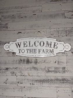 Metal Farm Sign- Wall decor
