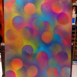 Abstract Graffiti Street Art Dream Like Original Canvas Paintings By Artist 20" X 16" Pick Up Only Art Decor Home Office