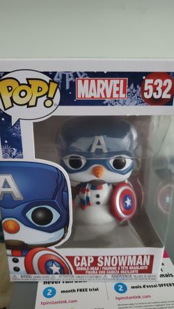 Pop Captain America Snowman