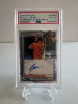 2024 Bowman Chrome - Bryce Eldridge #CPA-BE HTA Choice Mojo Refractor Auto /150