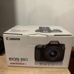Canon EOS 80D DSLR Camera + 18-55mm IS STM Lens (Lightly Used)