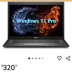 Dell Latitude 7490 14" Business Laptop, Windows 11 Pro, Intel Core i7-8650, 16GB RAM, 256GB SSD, Backlit Keyboard, Webcam, Bluetooth 