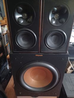 KLIPSCH WB14 SPEAKERS, KLIPSCH QUINTET SL SPEAKERS,KLIPSCH SUBWOOFER 7.1 SYSTEM $1000 FINAL PRICE READ DESCRIPTION