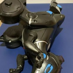 2-WowWee MiPosaur Robotic Toy & Track Ball, Tested, Black, EUC, Gift, Interactive