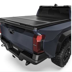 OEDRO FRP Hard Tri-Fold Tonneau Cover Fits For Toyota Tacoma 2024 2025 2026 6ft Bed (Excl. Trail Edition), Weather-Resistant