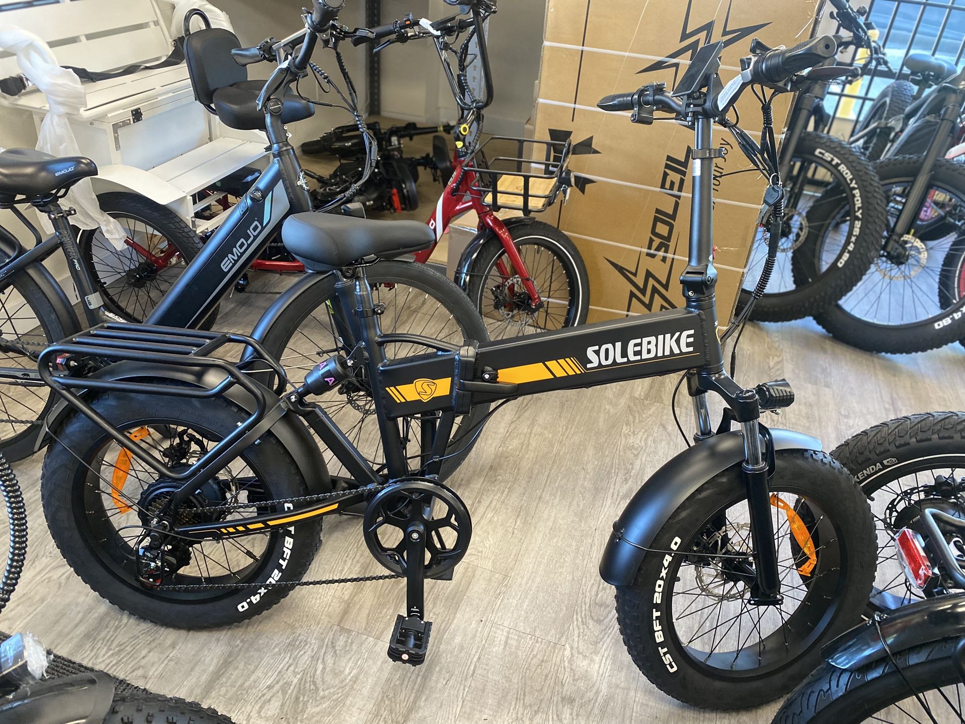 Solebike Fat Tire Folding Electric Bike 500W/48V
