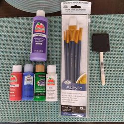 Paint Brushes And Paint 